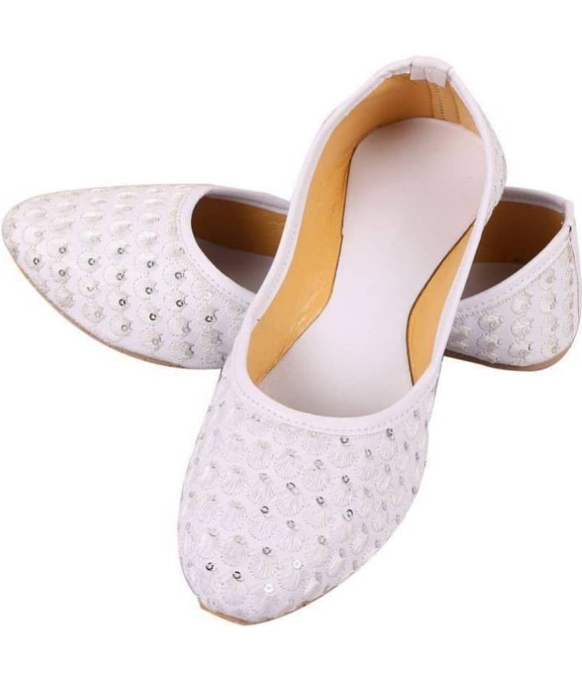 Apratim White Ethnic Footwear view 2