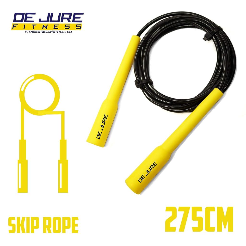 DE JURE FITNESS Adjustable Slim Shape Weight Loss Ball Speed Skipping Rope (275cm) view 2