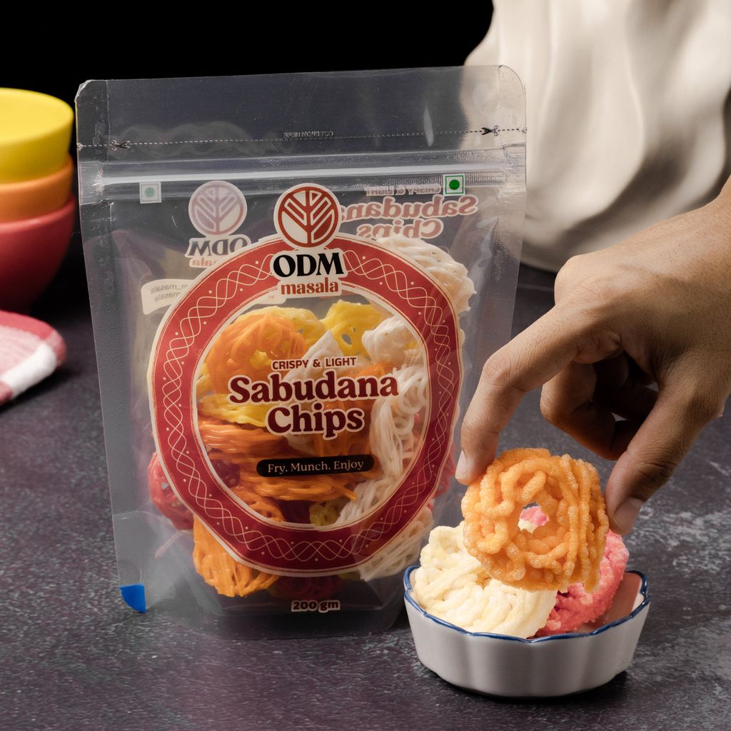 ODM Masala Sabudana Chips (Ready-to-Fry Sago Wafers) - Vrat Snack view 2