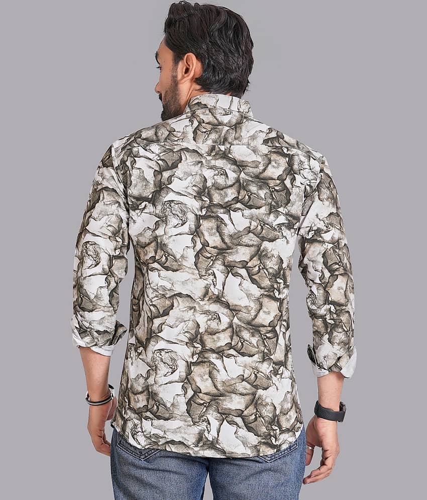 ADWYN PETER 100% Cotton Regular Fit Printed Full Sleeves Men's Casual Shirt - Multicolor 1 ( Pack of 1 ) view 2