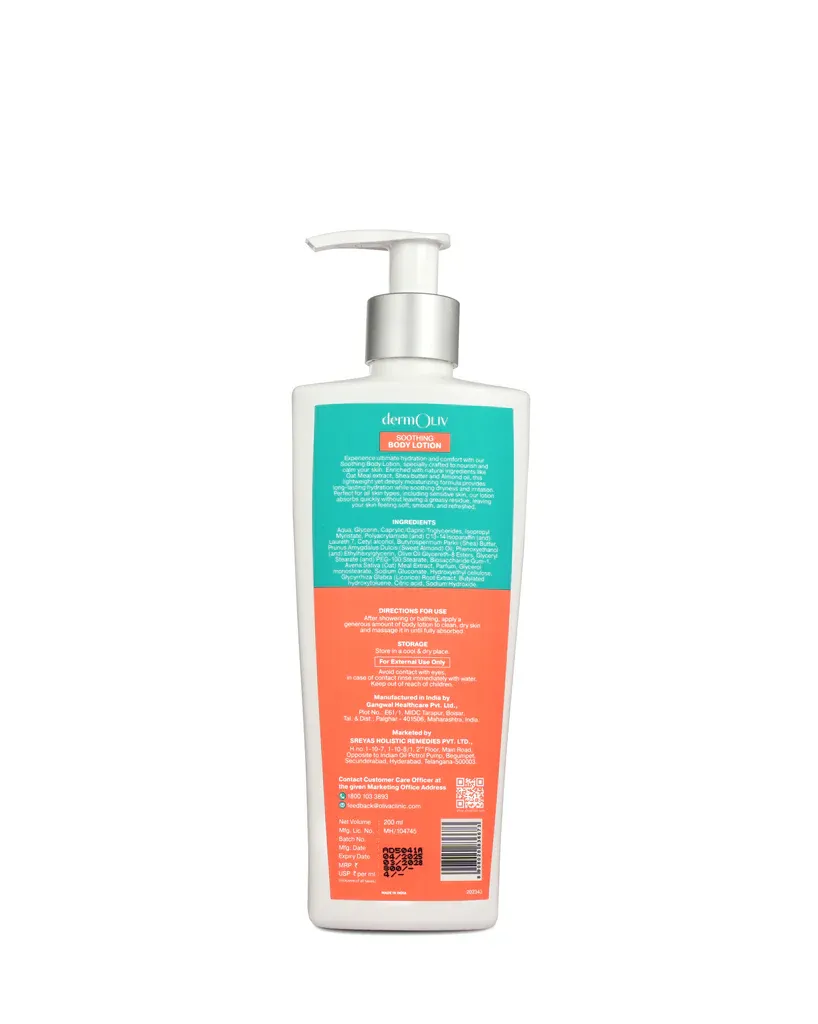 Olivia Soothing Body Lotion for Dry & Sensitive Skin view 2