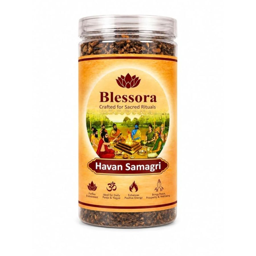 Hawan Samagri - Premium Herbal Puja & Havan Mix with Natural Herbs Guggal for Daily Rituals