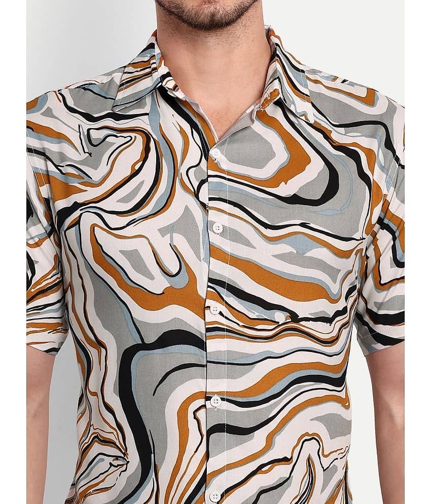 TrendiVastra - Grey Viscose Regular Fit Men's Casual Shirt ( Pack of 1 ) view 2