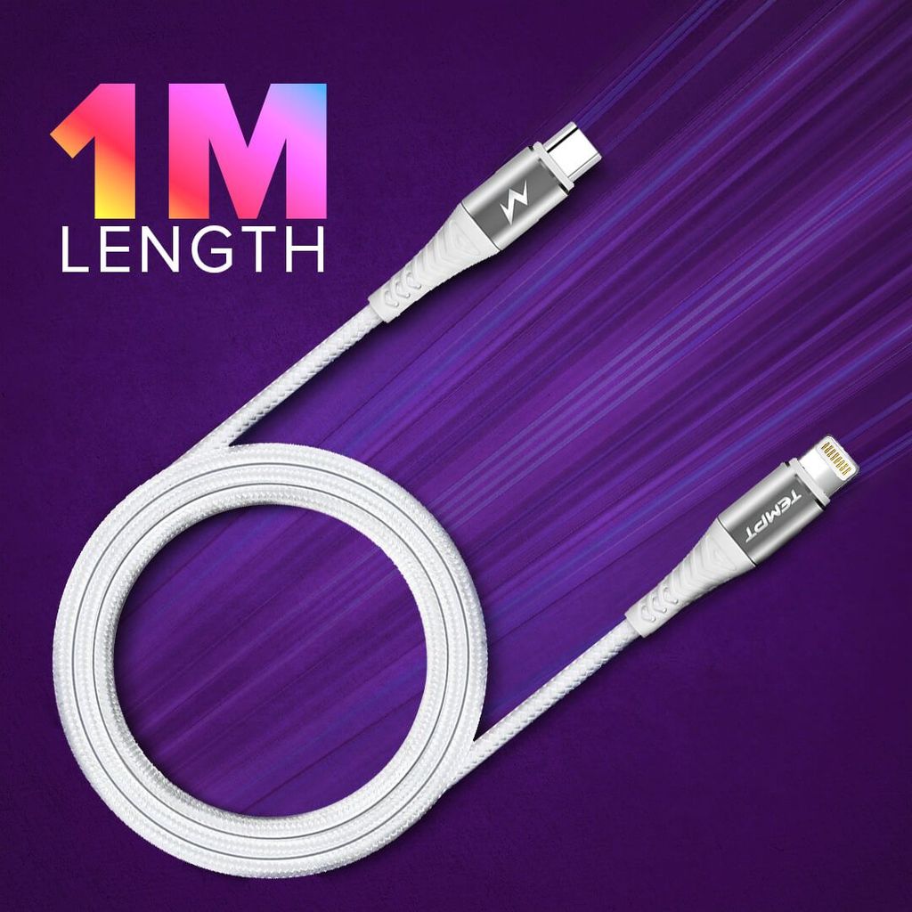 Cosmic Braided with Aluminum Shell Type C to Lightning Cable view 2