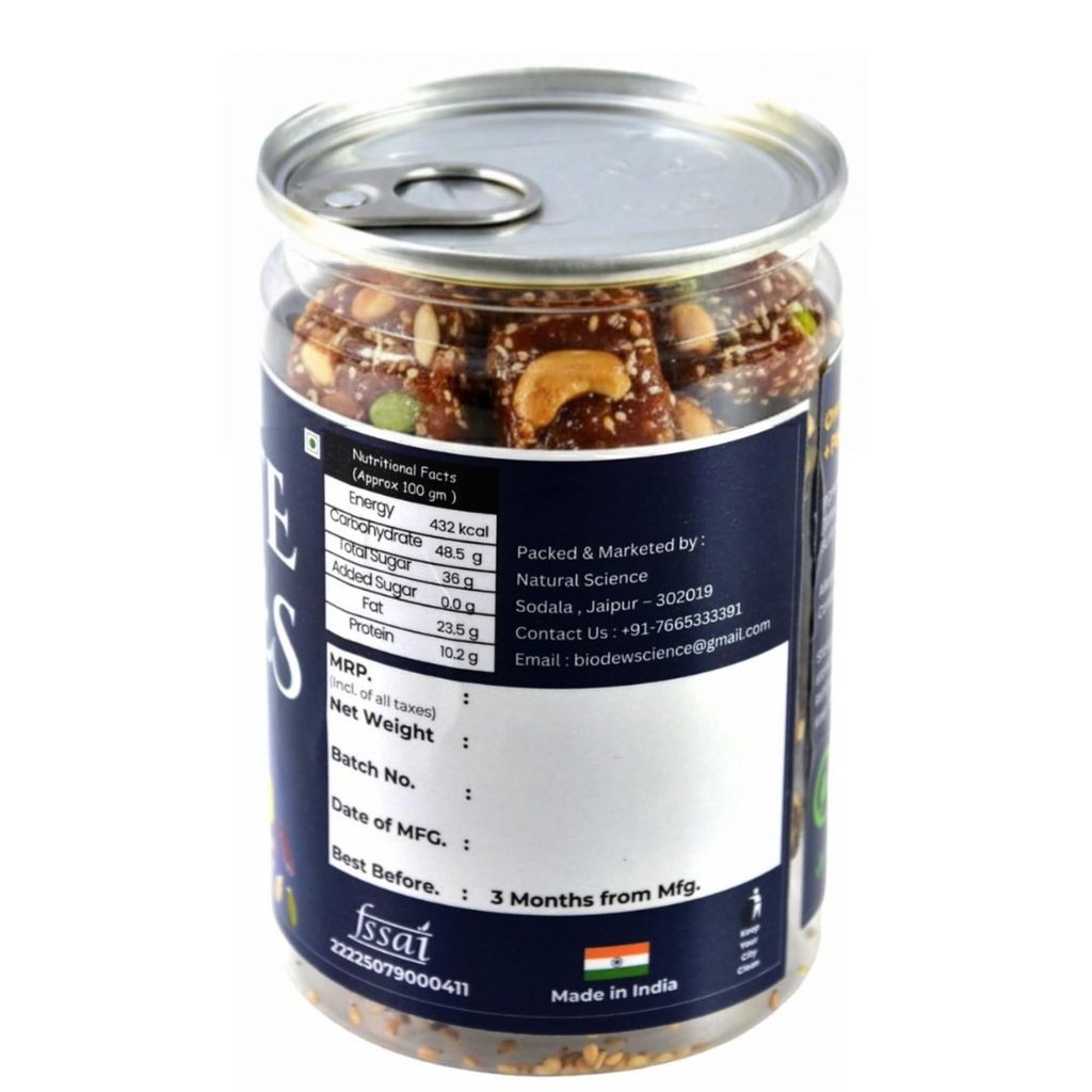 FIDVOJO Premium Date Bites 250g | Dates Barfi with Pista, Cashews, Almonds & Nuts | Healthy Dry Fruit Energy Snack | Guilt Free & Gluten Free, No Added Sugar view 2
