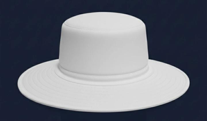 White Wide Brim Cotton Bucket Sun Hat (Pack of 2) view 2