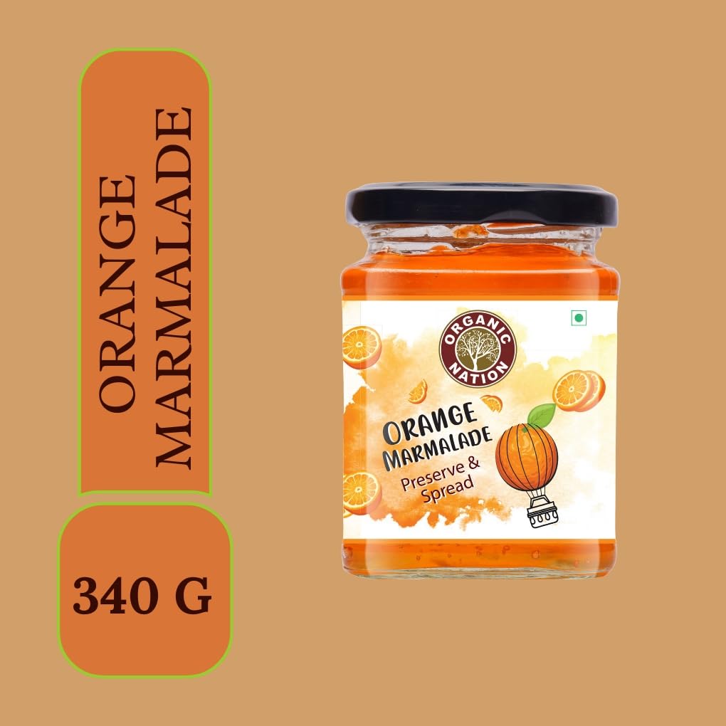 Organic Nation Orange Marmalade | No Preservatives | Rich Fruit Spread | 100% Pure Natural |No Added Flavours | 340g view 2