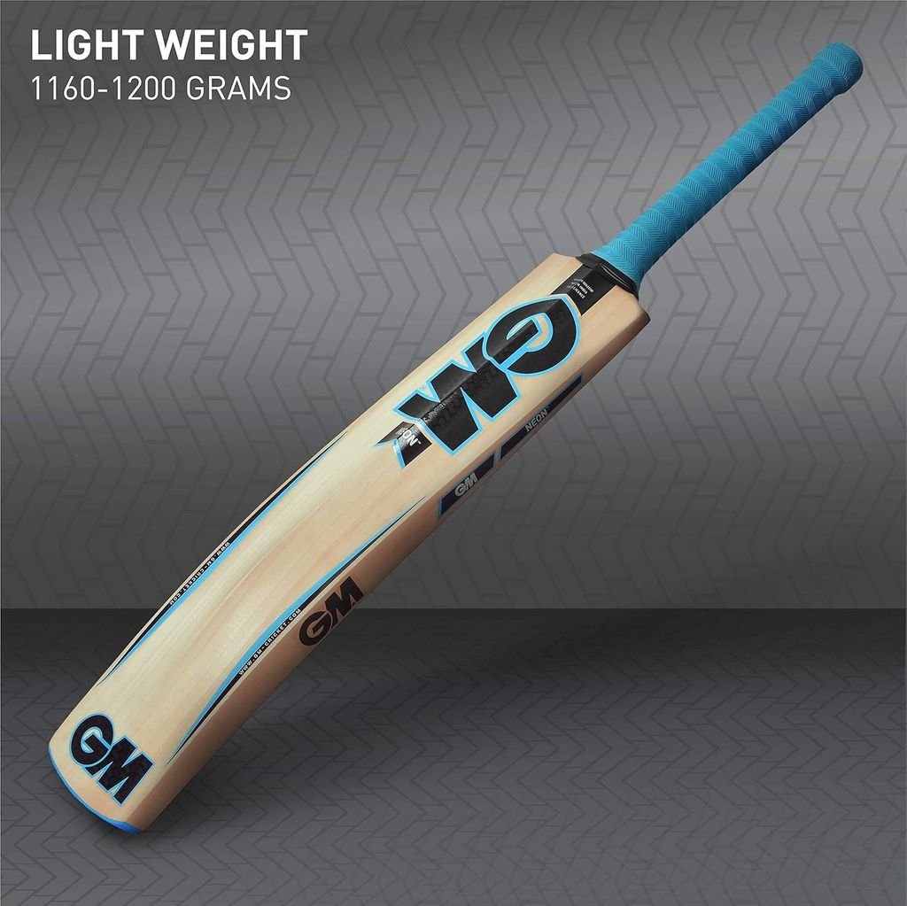 TEKNAXO | GM Neon Maestro Kashmir Willow Cricket Bat for Leather Ball |Full Size| Light Weight |Free Cover view 2