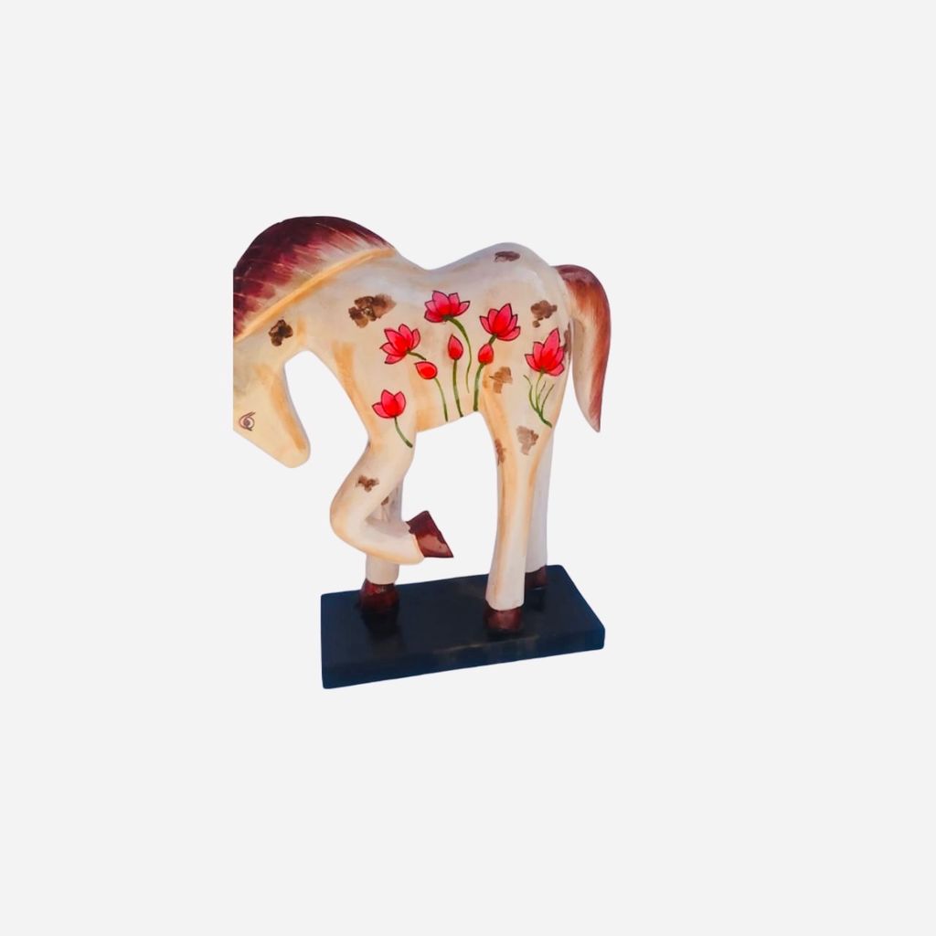 WOODEN HORSE HOME DECORATION view 2