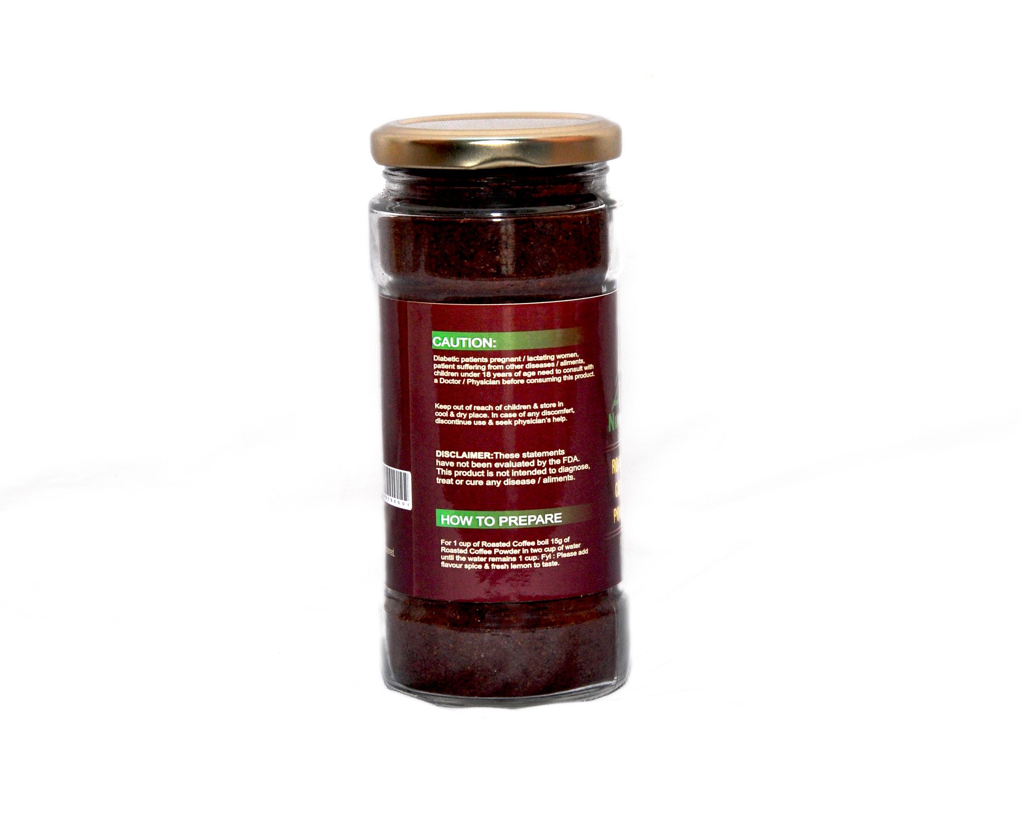 Roasted Coffee Powder AA Grade, 125g view 2