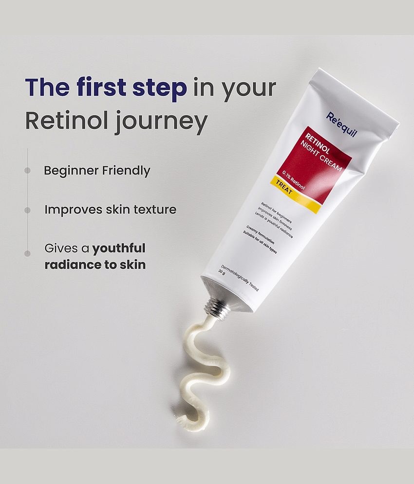 Re'equil 0.1% Retinol Night Cream for Wrinkles & Skin Tightening 30gm ( Pack of 1 ) view 2