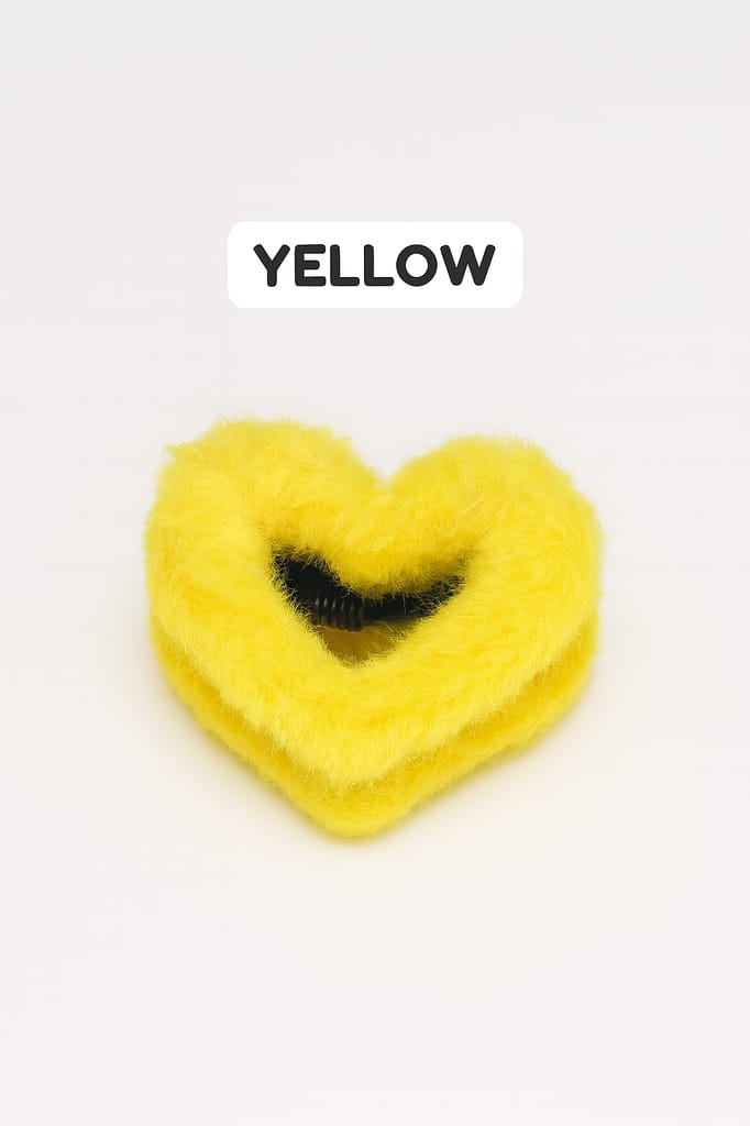 Heart Shape Fur Hair Claw