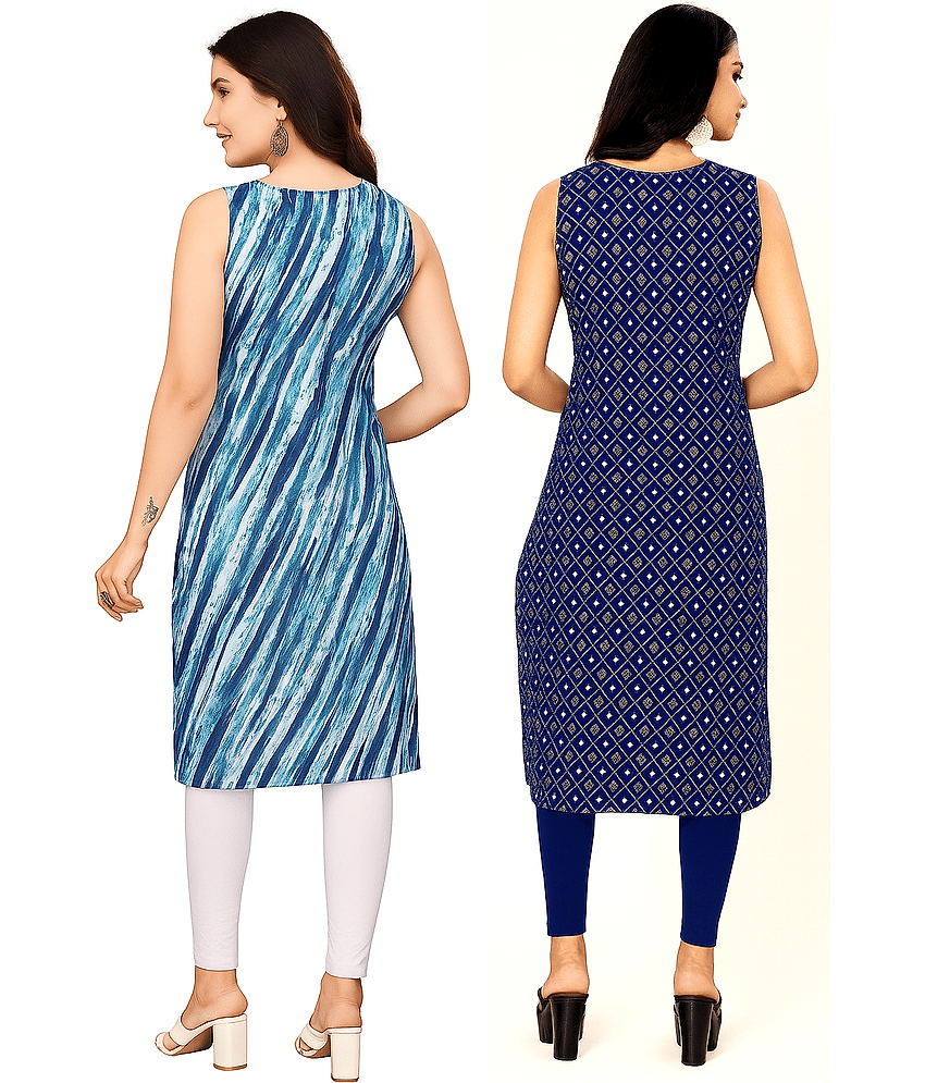 TATHASTU FASHION Women Crepe Printed Straight Kurti ( Multicoloured ) view 2