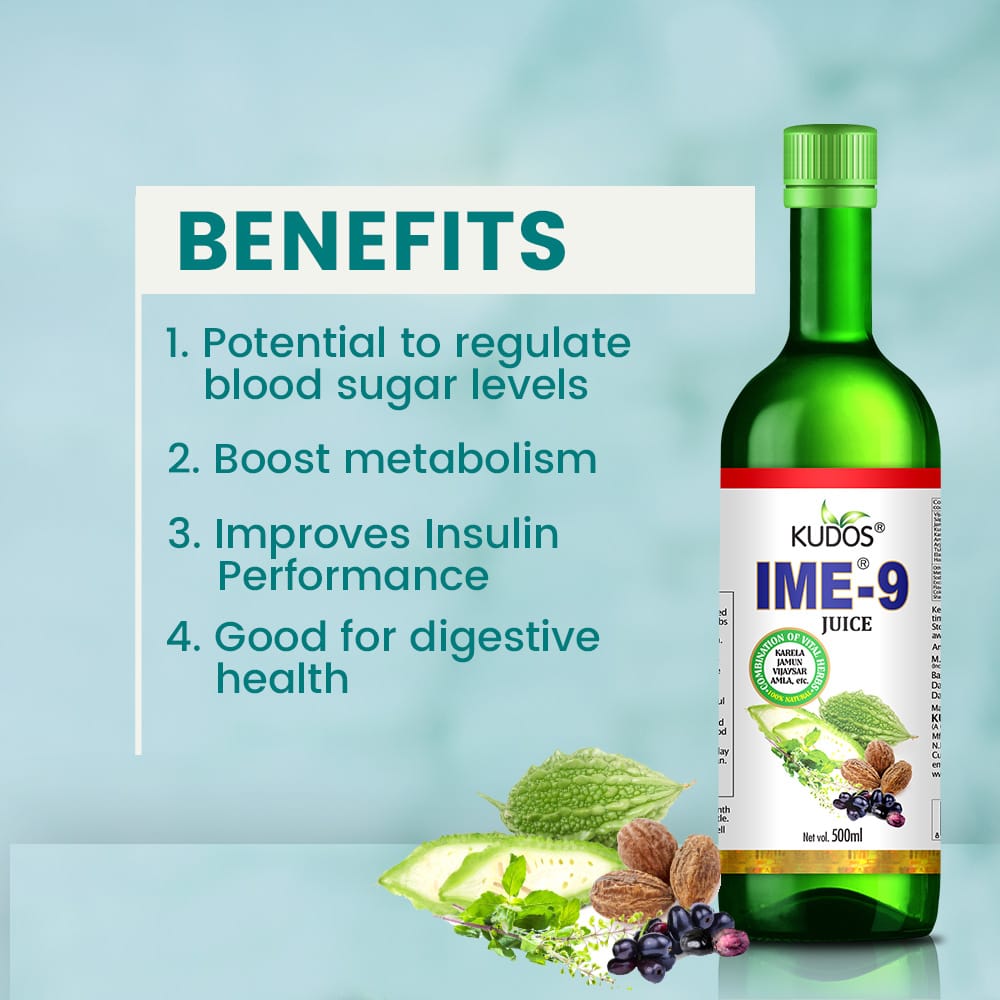 Kudos IME-9 Ras | Sugar Management | 500ml view 2