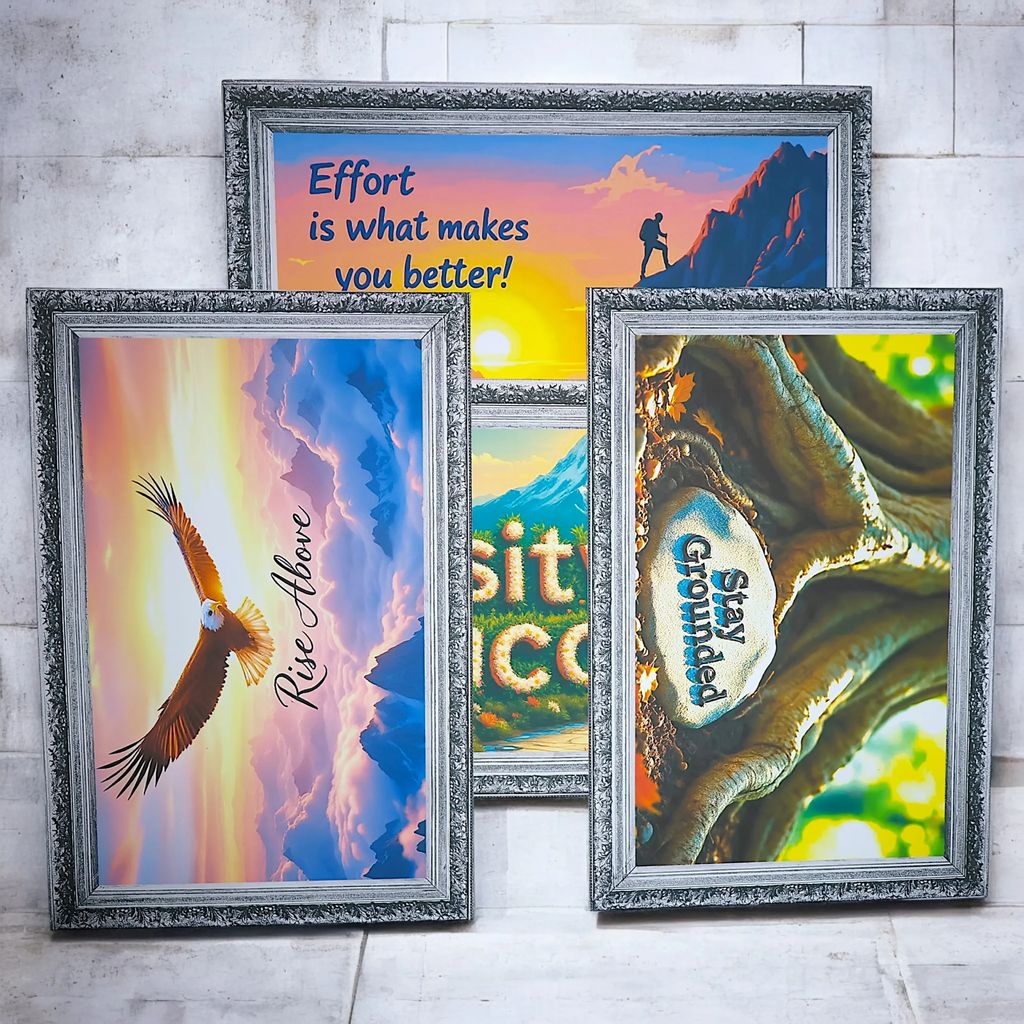 Inspirational Poster Set – Motivational Quotes Wall Art Posters for Home, Office, Study Room and Workspace Décor view 2
