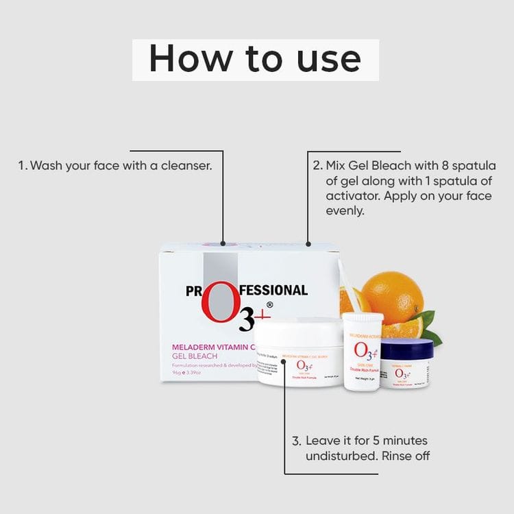 O3+ Meladerm Vitamin C Gel Bleach (96gm) view 2
