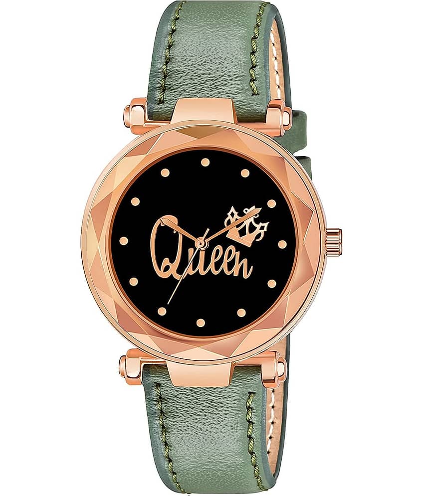 Trex Green PU Analog Womens Watch view 2