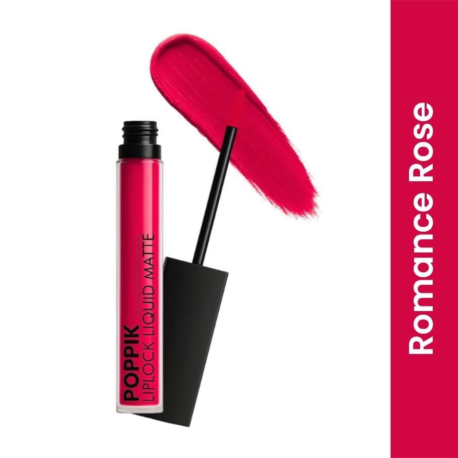 POPPIK Liquid Matte Lipstick for Women | Long Lasting, Smudge Proof, High Pigment Color | Lightweight Comfortable Wear | Transfer Resistant Lip Makeup, Ideal for Wedding, Special Occasions,Gift | 2ML view 2