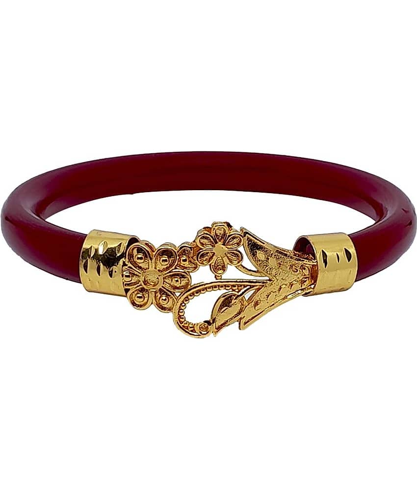 Bovzen Red Bangle ( Pack of 1 ) view 2