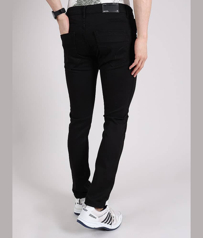 Hoffmen Regular Fit Faded Men's Jeans - Black ( Pack of 1 ) view 2