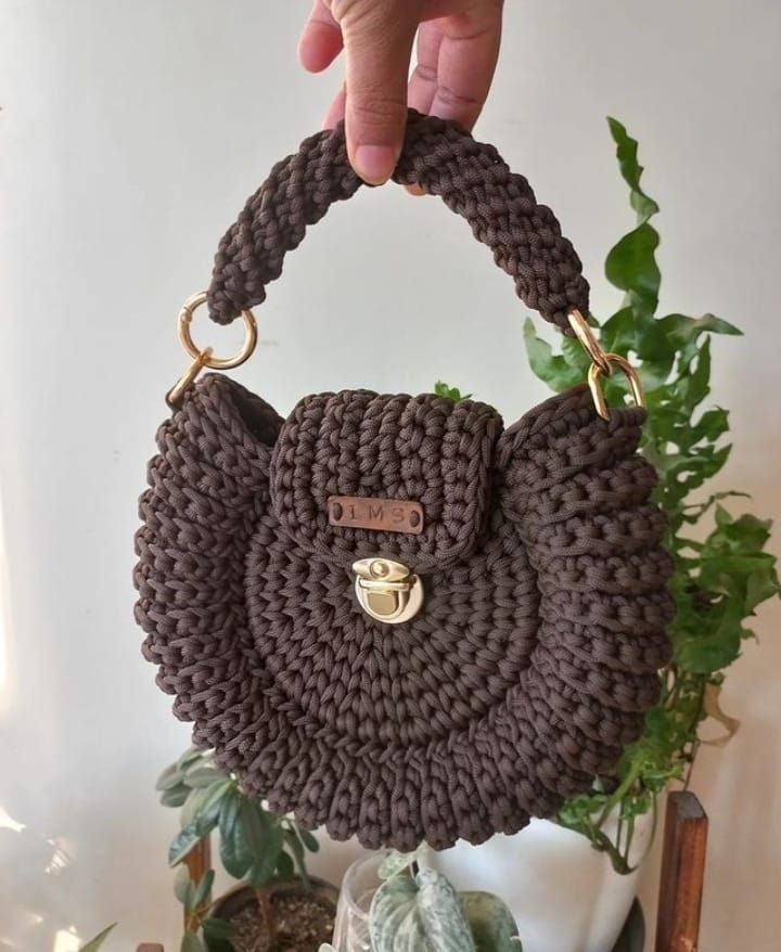Handmade Crochet Handbag view 2