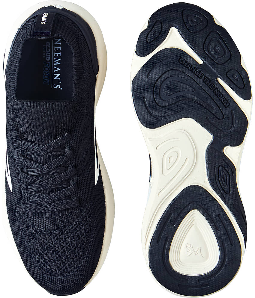 Neemans Black Men's Sports Running Shoes view 2