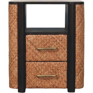 Rattan Curve Edge Nightstand view 2