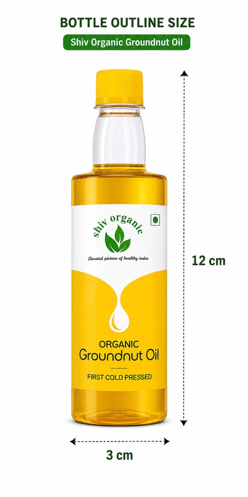 Shiv Organic Groundnut Oil 100% Organic Cold Pressed view 2
