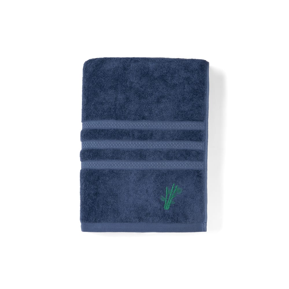 Feather & Spun Bamboo Cotton Bath Towel | Lavender Fragrance | Oeko-TEX® Standard 100 | Anti Microbial | Fade Resistant | Double Needle Stitch | 600 GSM - 76 cms x 137 cms view 2