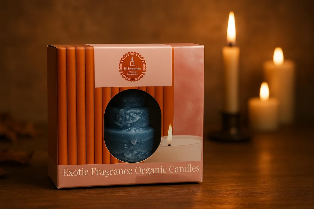 SS Enterprise Organic Soy Wax Cake Shape Designer Candles, Scented Aromatic Fragrance, Smoke-Free, Birthday Cake Candles, Pack of 1 view 2