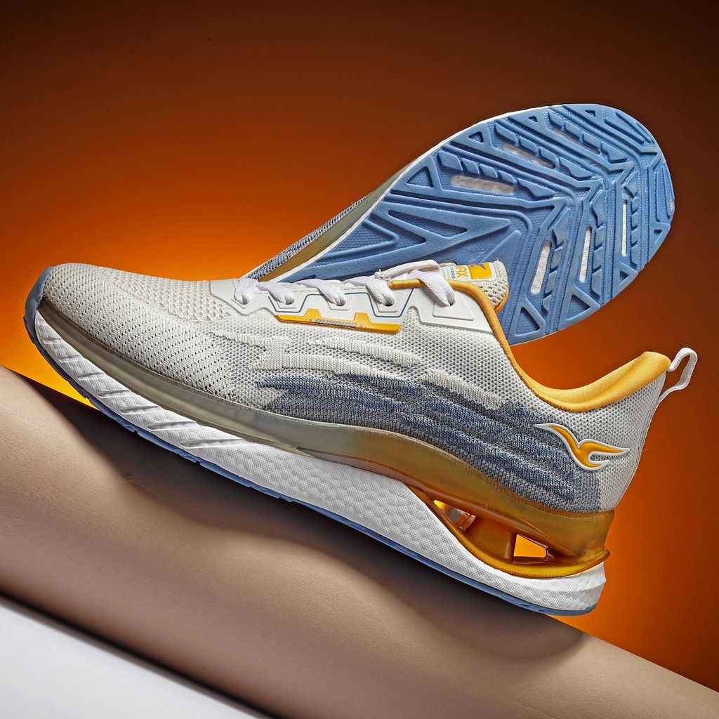 VOMAX SPORTS Stalino-03 Men's Breathable and Lightweight Flyknit Upper Walking, Road Running Shoes view 2