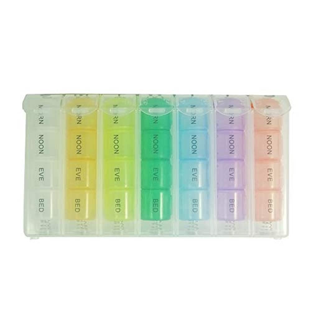 Ezyfit Pill Organizer 7 Days Weekly Tablet Medicine Storage Organizer Box - Pack of 2 view 2