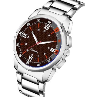 HRV Men's Round Dial Silver Strap Analog Watch view 2