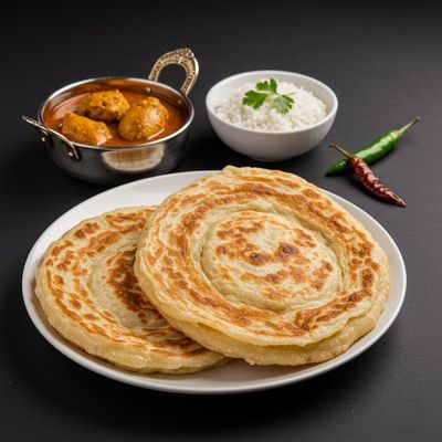 Kerala Porotta (2 Nos) + Chicken Curry