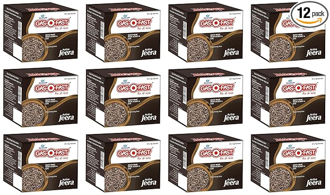 Mankind Gas-O-Fast For Relieving Acidity Active Jeera- 24x 5gSachet x Pack of 12