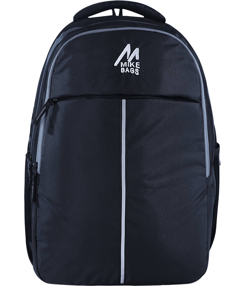 mikebags 37 Ltrs Black Polyester College Bag