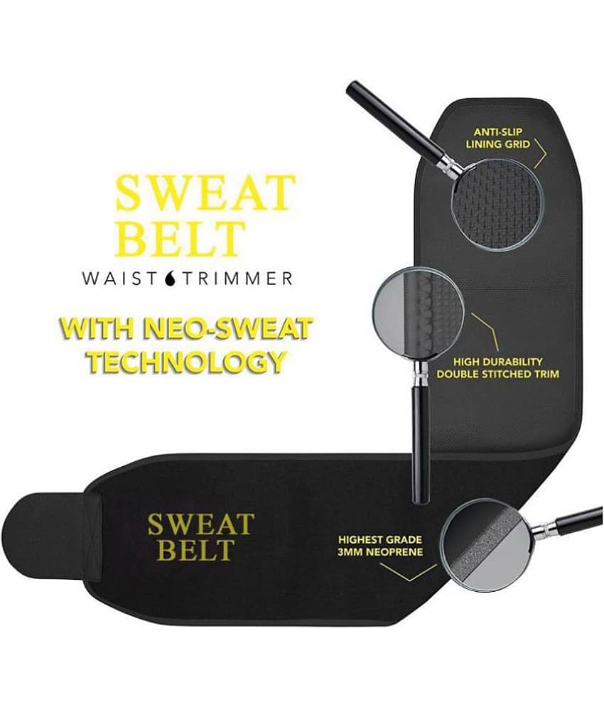 Slim Belt for Men and Women || Slim Sweat Belt Body Shaper - Free Size (Black Color) 1 Pcs view 2