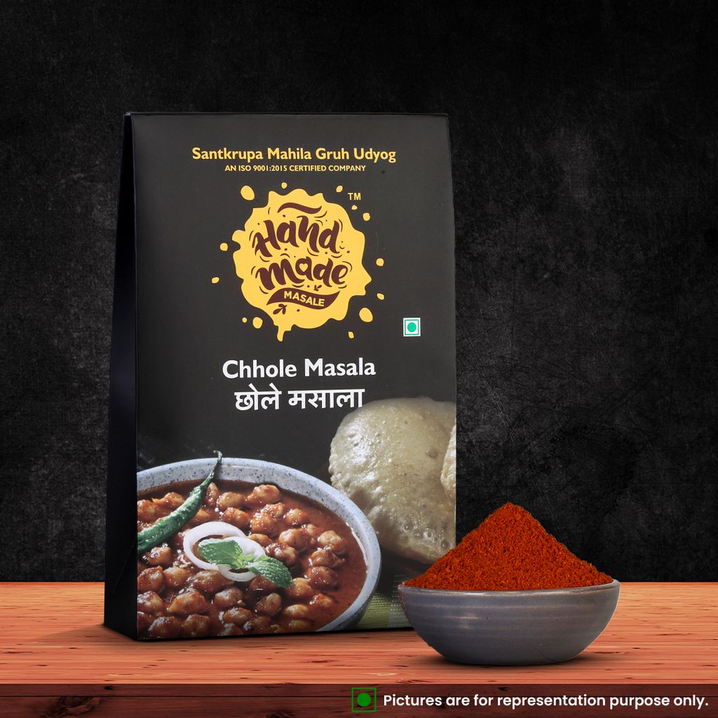 Handmade Masale Chole Masala - 100% Natural & Authentic Indian Spices view 2
