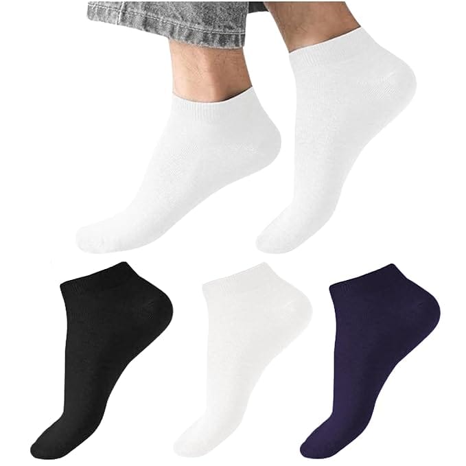CHINTELS Unisex Solid Ankle Length (Pack of 3) view 2