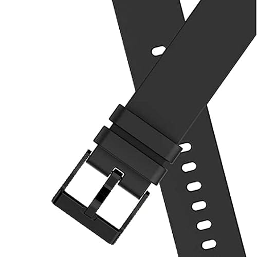 22mm Soft Silicone Watch Strap Compatible with Samsung, Realme, OnePlus, Boat Flash & Noise Colorfit Pulse Grand Smartwatch – Adjustable Replacement Band view 2