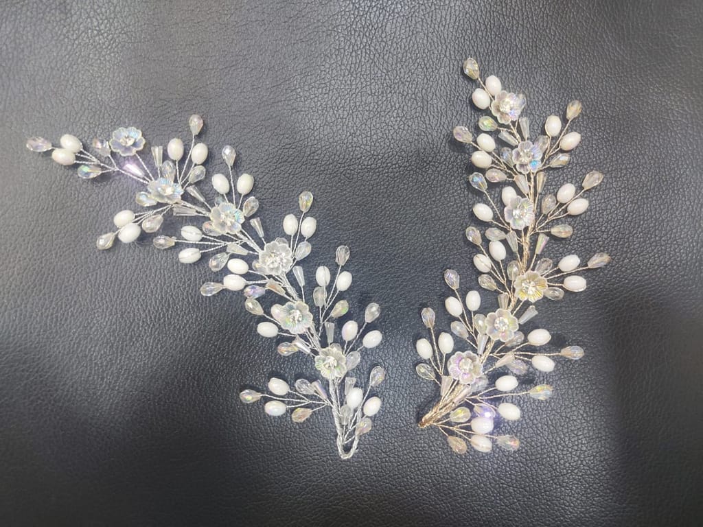 Pearl and crystal Hair Brooch