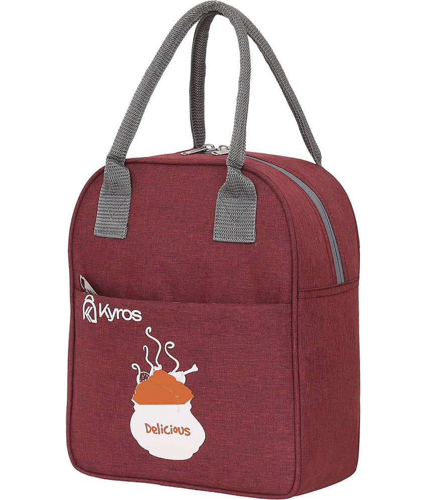 Kyros Maroon Polyester Lunch Bag Pack of 1 view 2