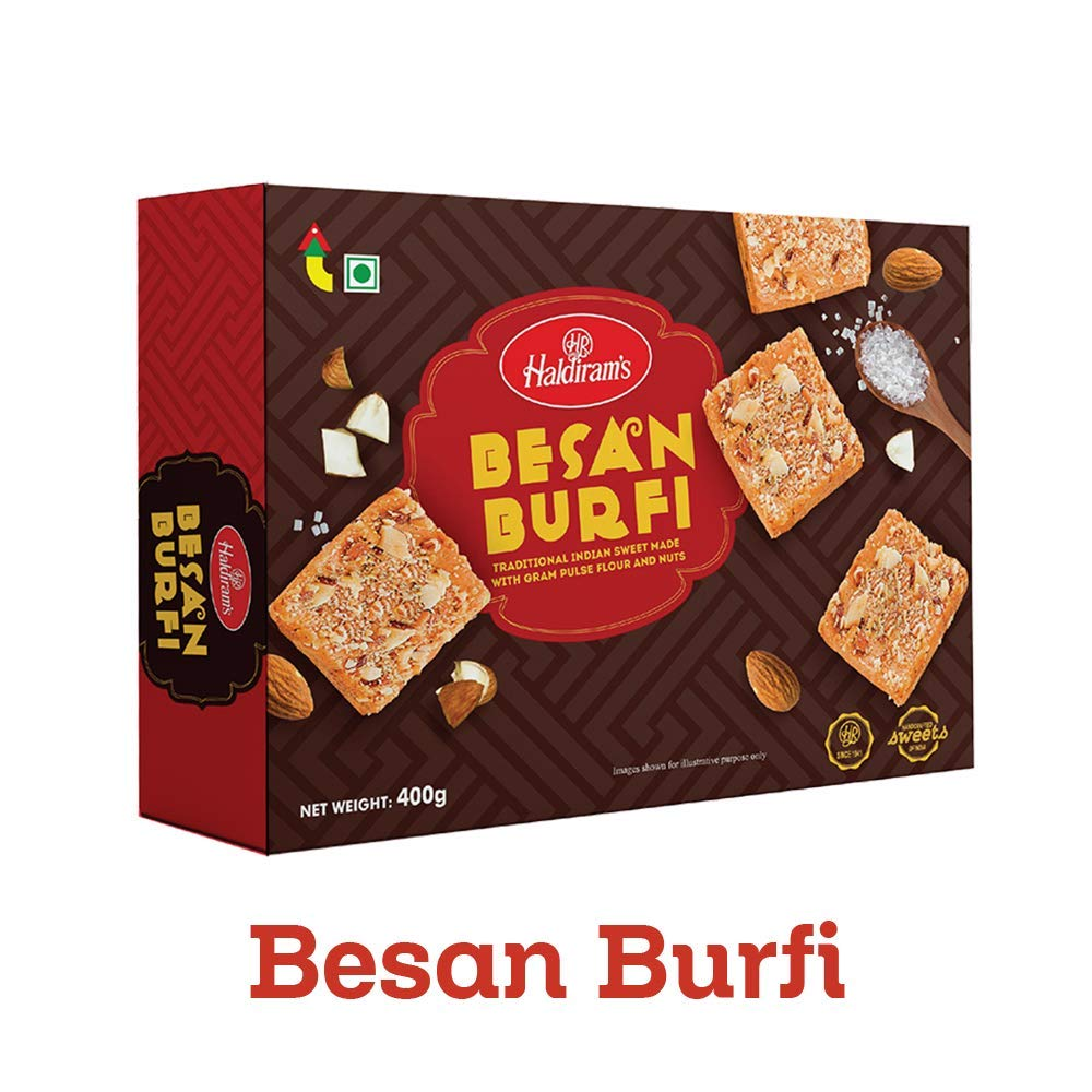 Haldiram's Veg Besan Burfi - 400 Gm - Pack of 2 view 2