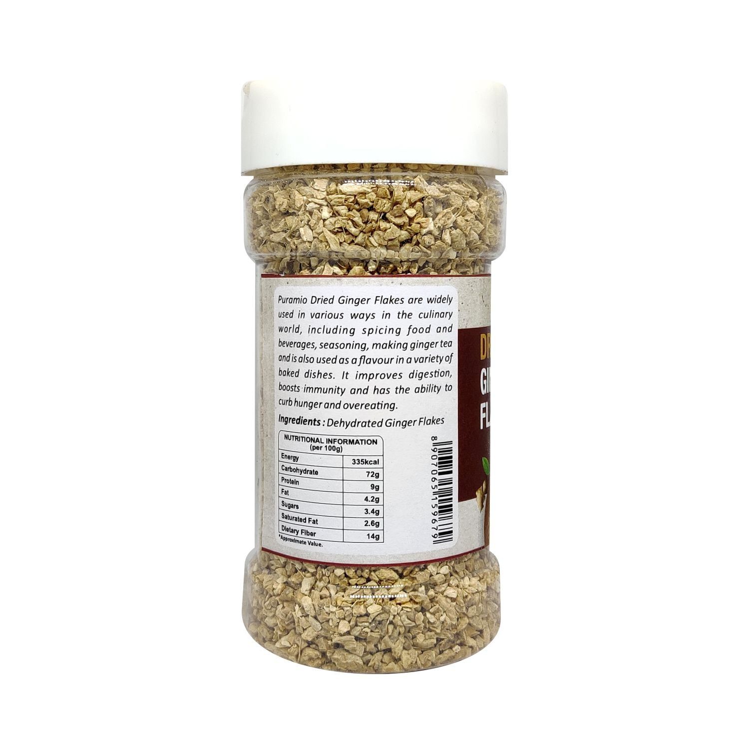 Puramio Dried Ginger Flakes, 500 gm view 2