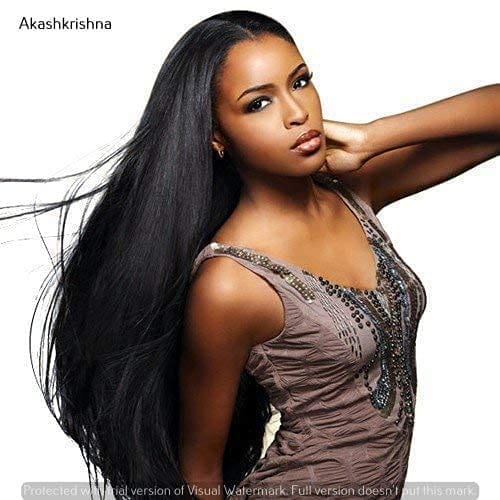Akashkrishna Hairs Synthetic Hair Wig For Women Full Head Women's Wig Dark Brown Natural Long Straight Hair Wig For Women/Girls view 2