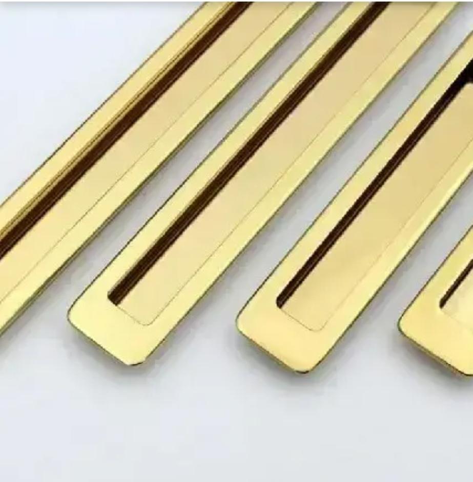Adison Stylish Gold Handles Pack Of 2 Stainless Steel 192mm For Wardrobe Doors view 2