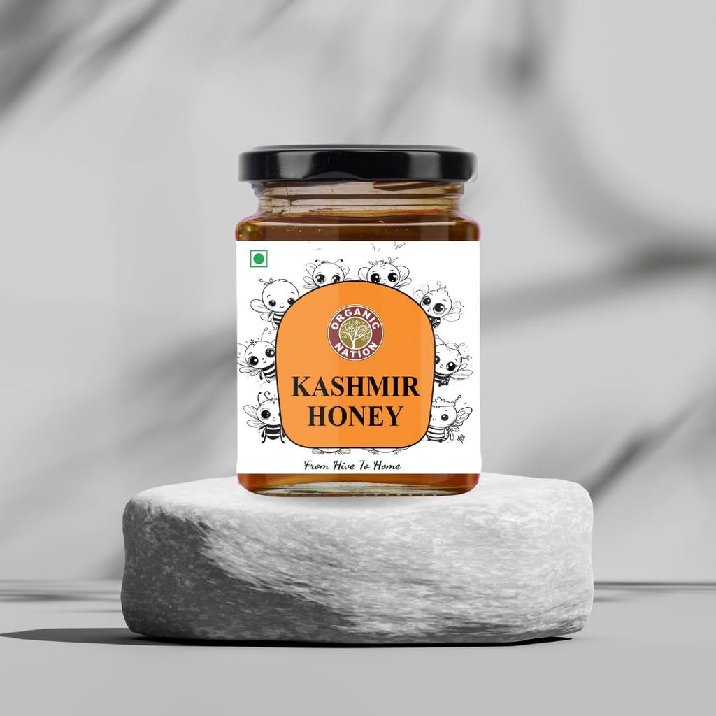 Organic Nation Kashmir Honey 325g � 100% Pure, Unprocessed & Raw | Natural Immunity Booster | No Added Sugar | Rich in Antioxidants view 2