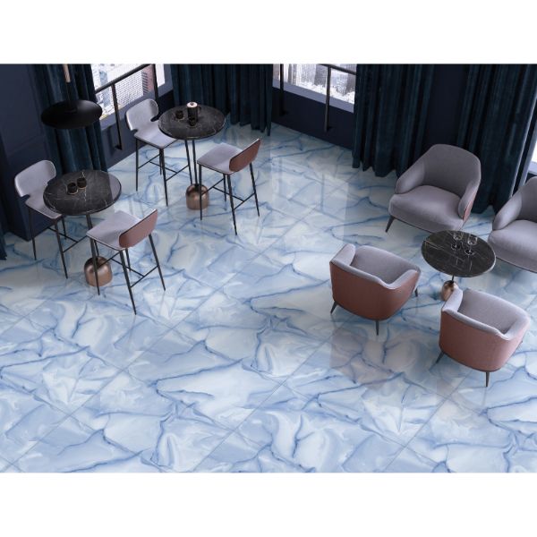 Orientbell Floor Tiles PGVT Endless Onyx Blue 2 PCS view 2