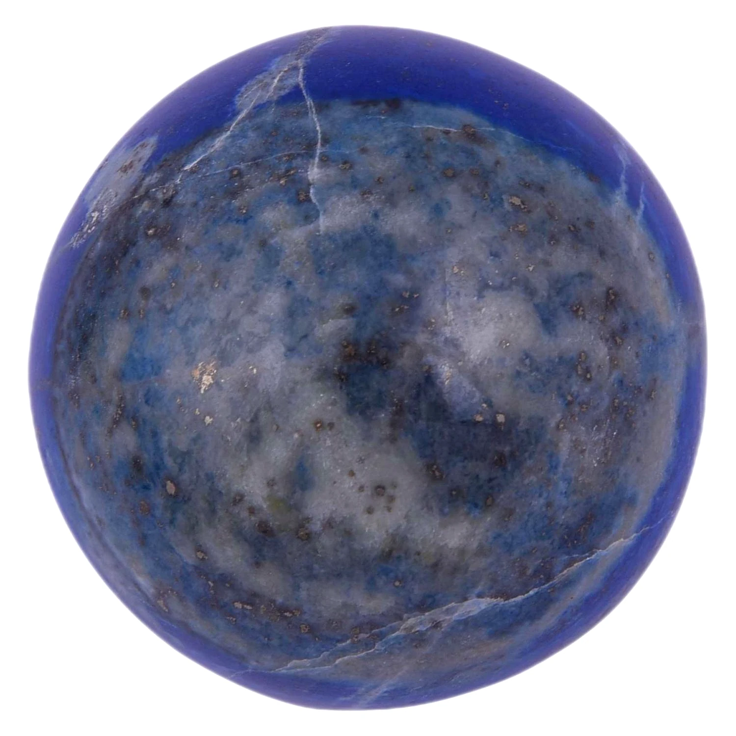Lapis Lazuli Ball Healing Crystal Handcarved Crystal Stone Sphere Ball, Polished Feng Shui Crystal Ball for Reiki, Healing, Vastu(KI_72) by Krishna Impex view 2