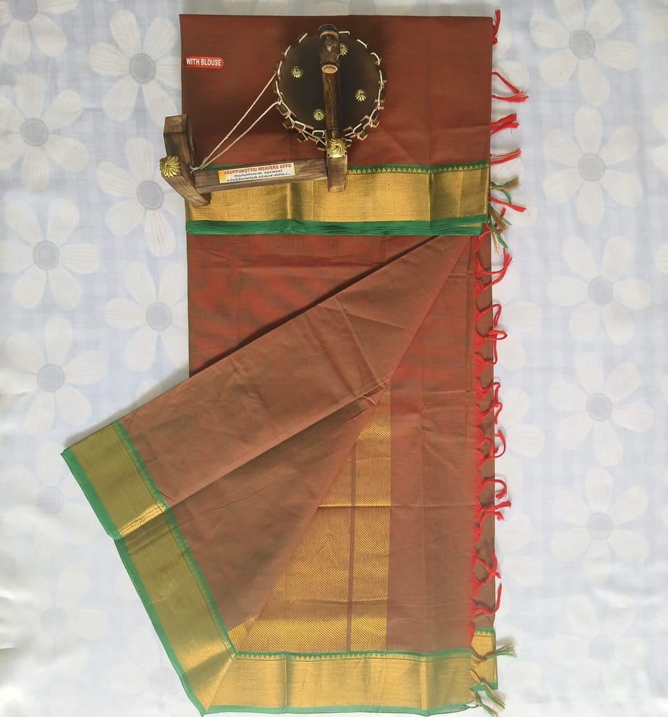 Pure Cotton Saree with Blouse view 2